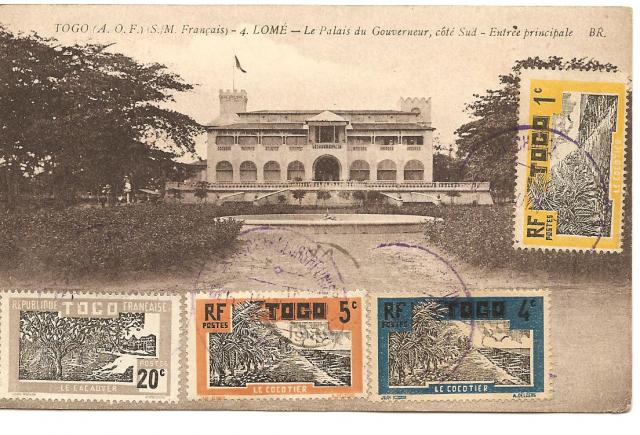 1934-carte postale palais cote sud AOF